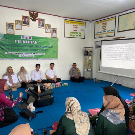 Rangkul Kelompok Rentan, Pemdes Simpang Tiga Gelar Pelatihan Pemberdayaan Ekonomi